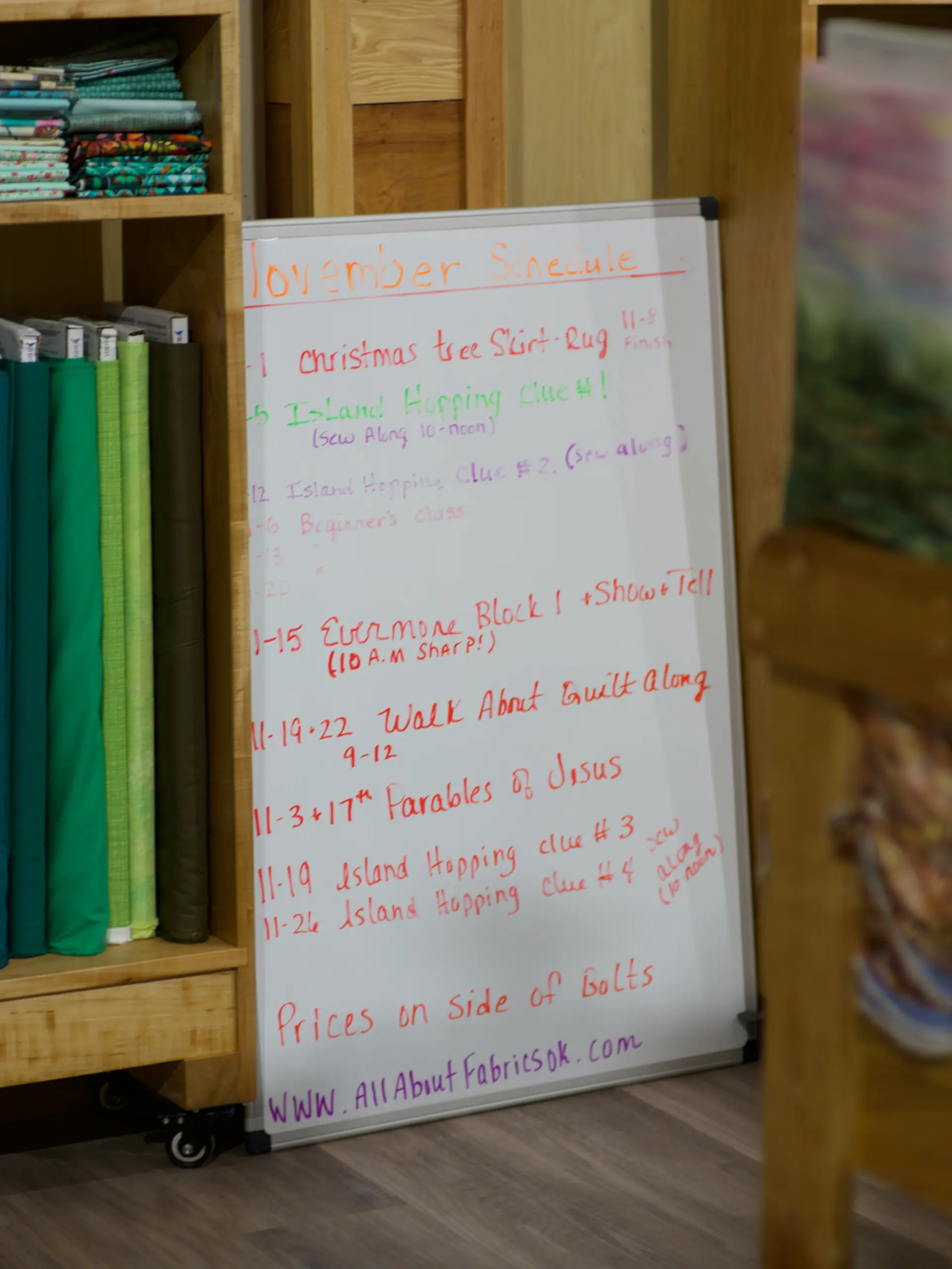 Beginning quilting class