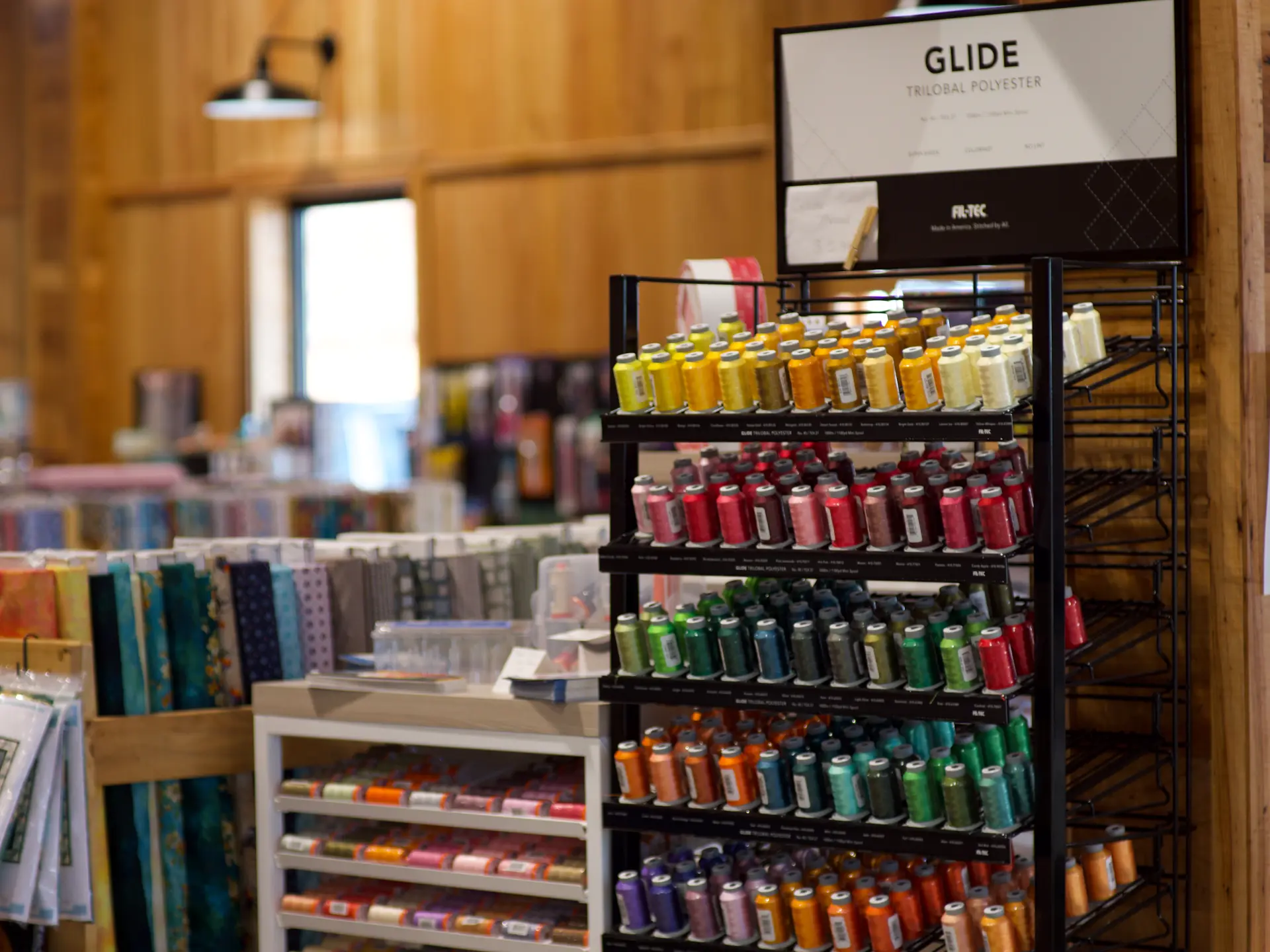 Our selection of thread for quilting and sewing