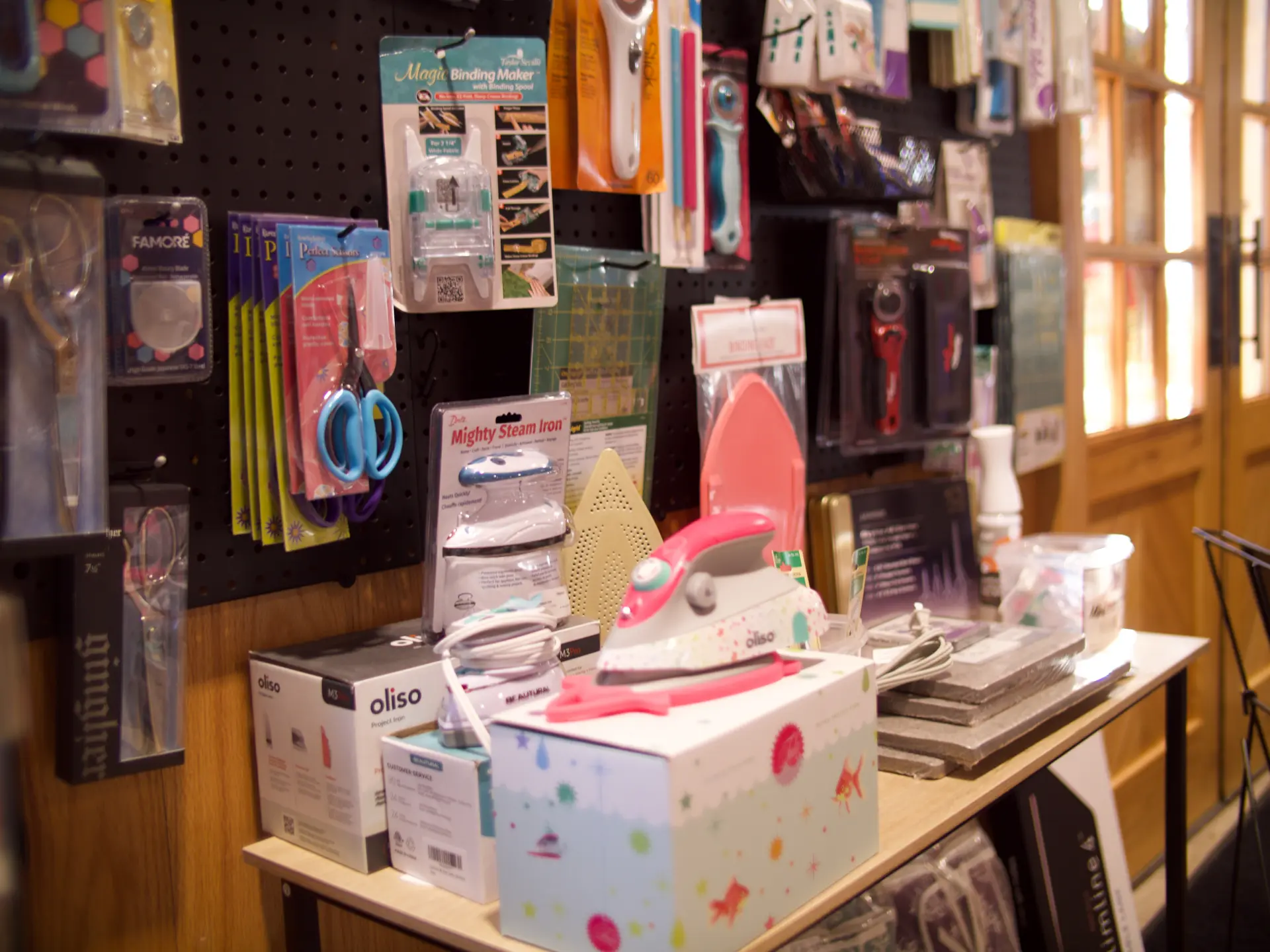 A variety of quilting notions at All About Fabrics